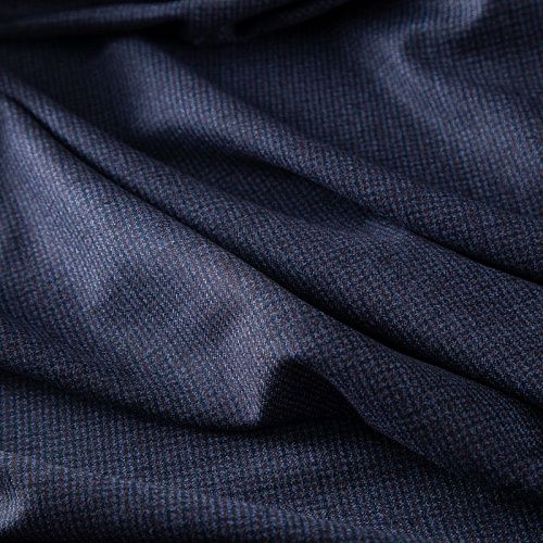 Ткань костюмная 025-19954 черно-синий