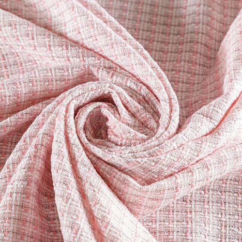 Твид-рогожка 052-04392 молочно-розовый