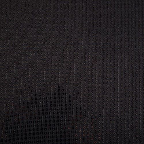 Пайетки на шелковом шифоне 055-16854 черный