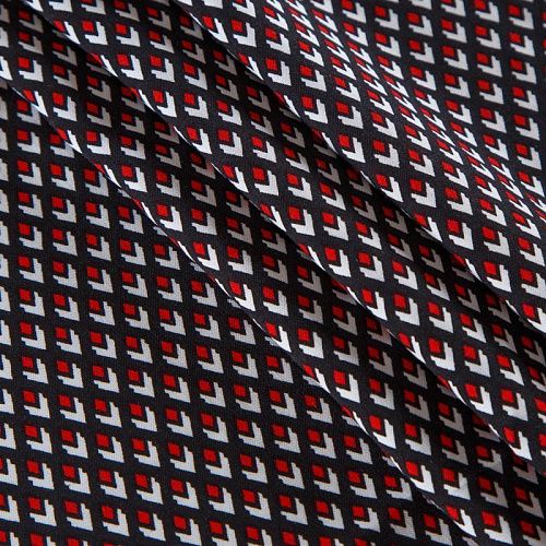 Вискоза 009-12429 черный принтованный