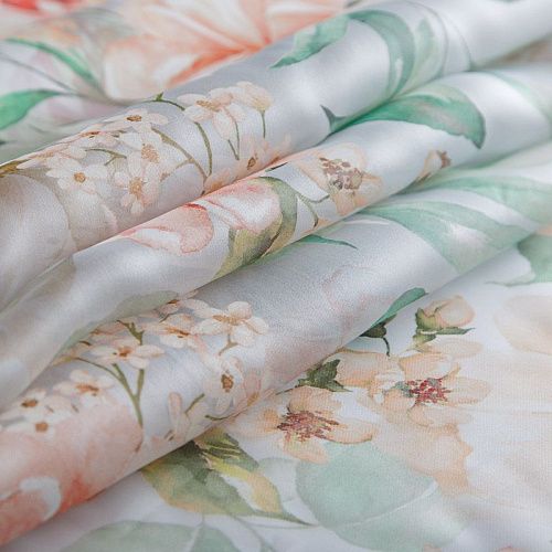 Органза шелковая Dior 039-16955 белый принтованный