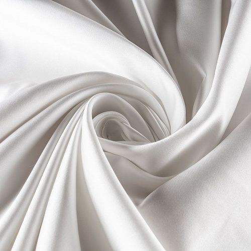 Сатин-тафта К32-651 белый однотонный