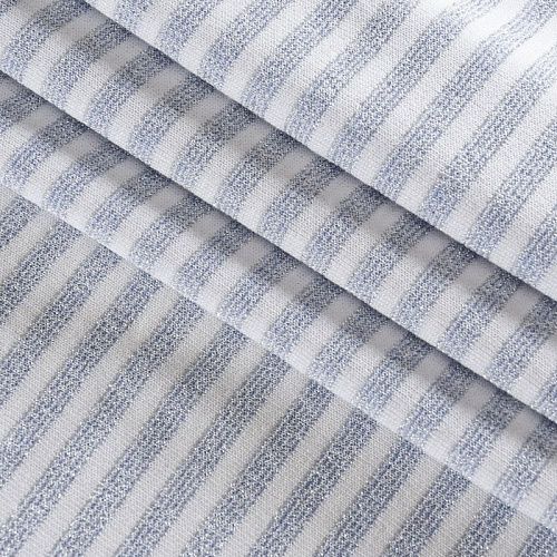 Трикотаж с люрексом 056-12107 бело-голубой