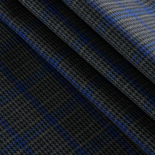 Ткань костюмная 025-11963 серый принтованный