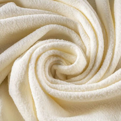 Флис К33-441 молочный однотонный