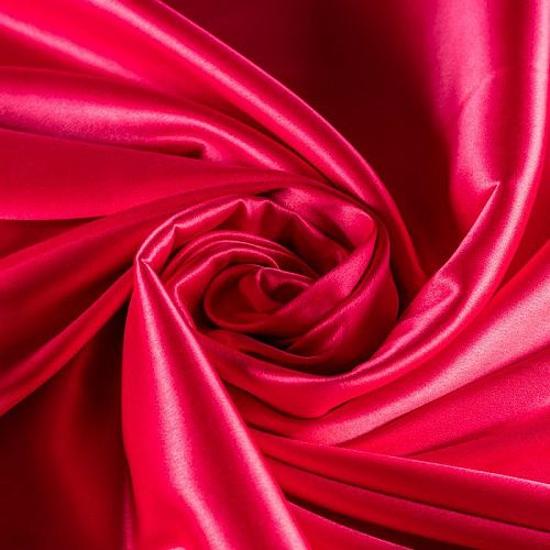 Сатин стрейч К33-811 малиновый однотонный