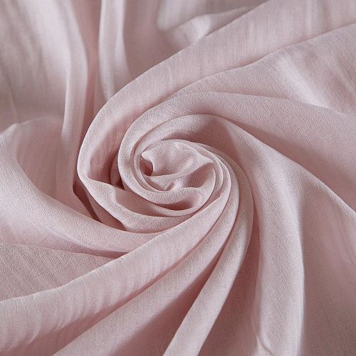 Ткань плательно-рубашечная 049-17565 разбеленный розовый однотонный