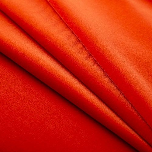 Бархат хлопковый стрейч 002-20538 красный апельсин
