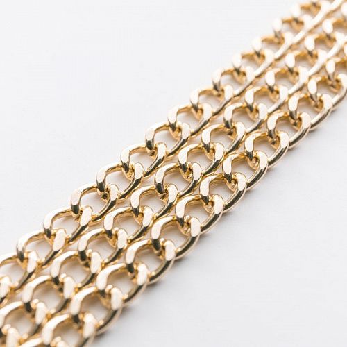 Цепь декоративная 4 мм металл 158-4-под золото 