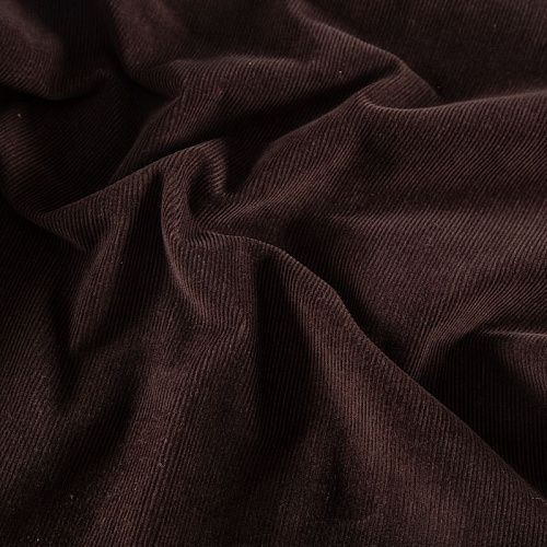 Микровельвет стрейч 008-20021 шоколадный однотонный