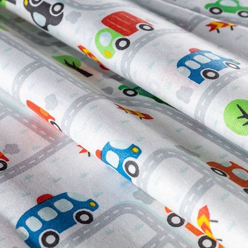 Бязь 007-00669 белый принтованный