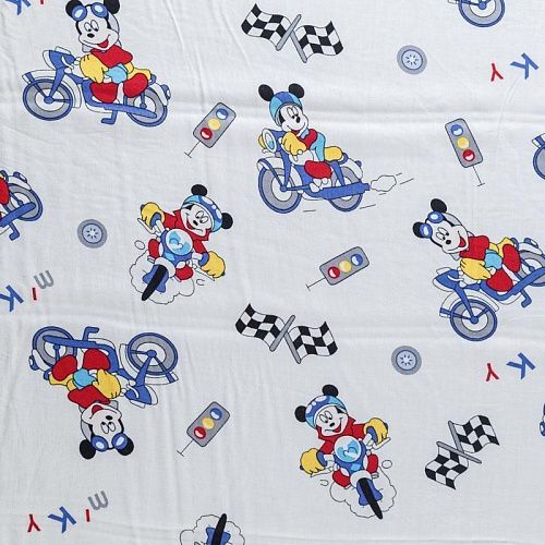 Штапель 069-08251 белый принтованный