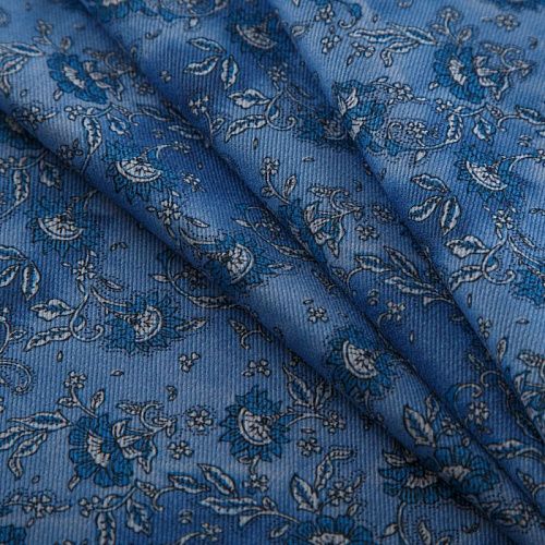 Джинс стрейч Aspesi 015-16964 голубой принтованный