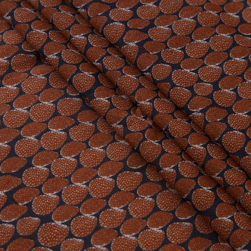 Батист 003-16106 темно-терракотовый принтованный