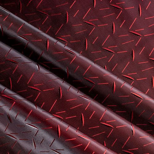 Ткань подкладочная К33-591 вишневый жаккардовый