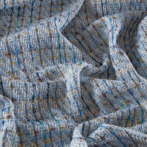 Твид шанель 052-15244 голубой