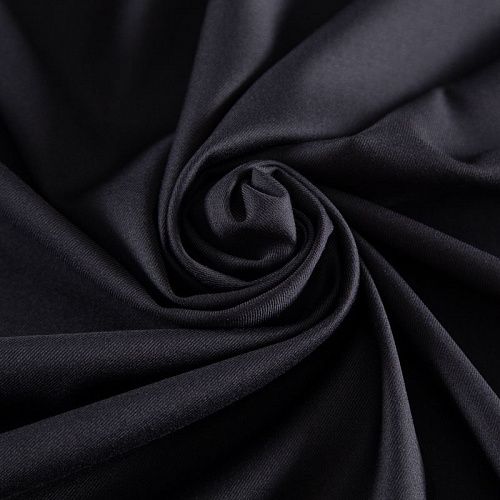 Ткань костюмная стрейч 025-20765 черный однотонный