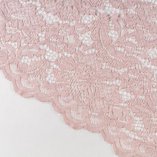 Гипюр К33-509 розовый антик однотонный