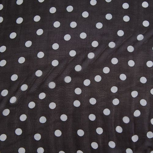 Шифон 068-16537 черный принтованный