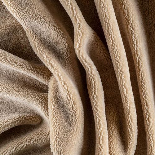 Мех искусственный К30-131 экрю однотонный