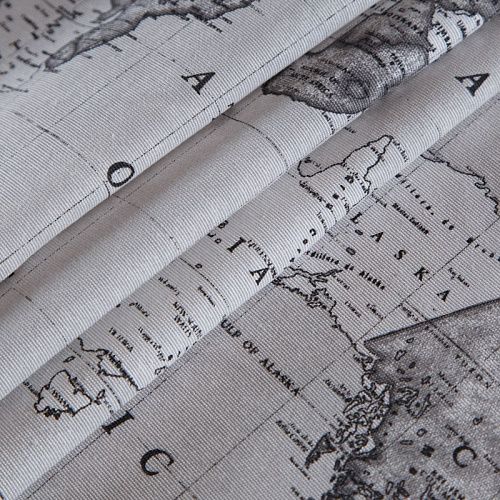 Ткань портьерная H-280 см 19-02-15862 светло-серый принтованный