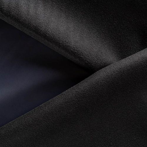 Экокожа на флисе 1020-341-070-0021 темно-синий однотонный