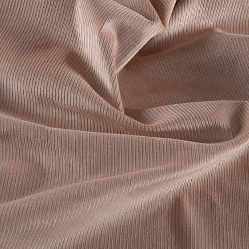 Вельвет стрейч 008-20774 пудровый однотонный