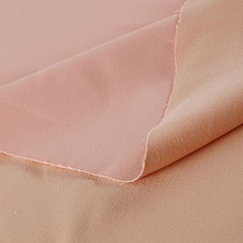 Креп стрейч Moschino дублированный 026-17125 разбеленный персик однотонный