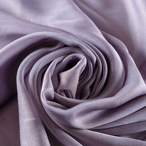 Шифон с напылением 068-09623 пыльно-лавандовый однотонный