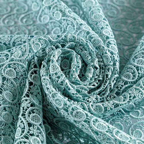 Гипюр-макраме 012-10419 ментоловый