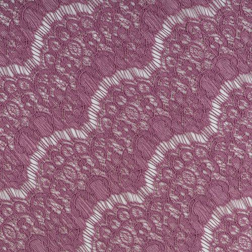 Гипюр К33-675 розовато-лиловый однотонный