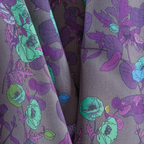 Шелк-вискоза 064-12334 серый принтованный