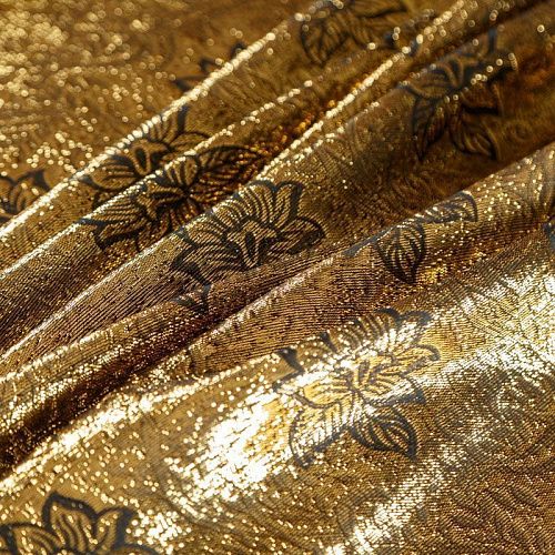 Шелк натуральный с люрексом К30-292 бронзовый