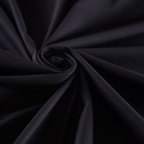 Трикотаж 056-16723 черный однотонный