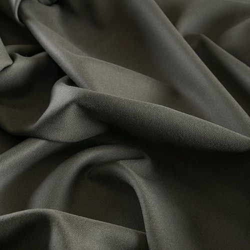 Ткань костюмная 025-12003 темный хаки однотонный