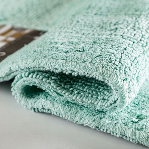 Коврик для ванной комнаты 70х120 см CAWO UNI 1000-474 зеленая агава