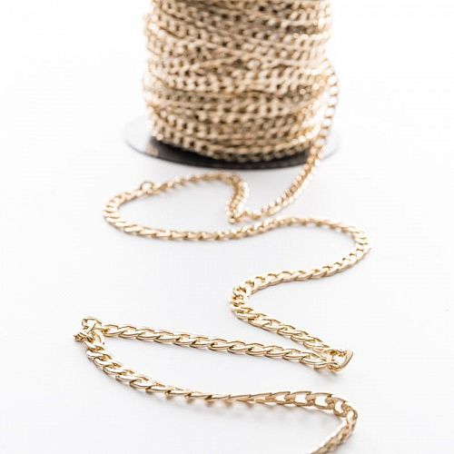 Цепь декоративная 8 мм металл 34-8-под золото 