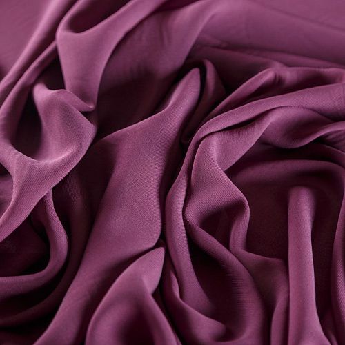 Шифон К28-041 сливовый однотонный