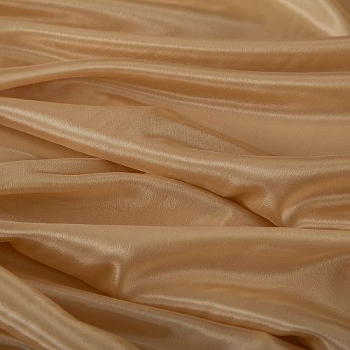Перл шифон 068-19404 светло-карамельный однотонный