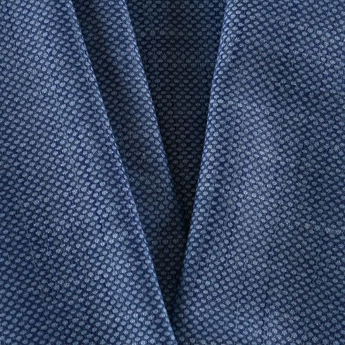 Ткань плательно-рубашечная 049-11927 синий жаккардовый
