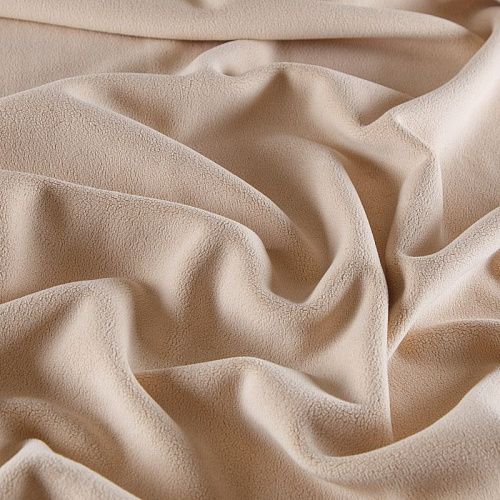 Флис 2-х сторонний на трикотажной основе 061-15596 топленое молоко однотонный