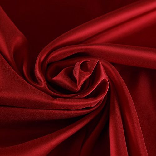 Ткань подкладочная 045-16936 кирпично-красный однотонный