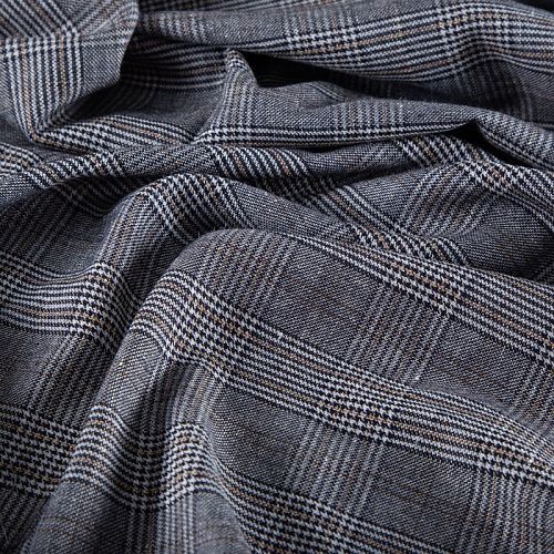 Лен натуральный 035-20237 серый гленчек