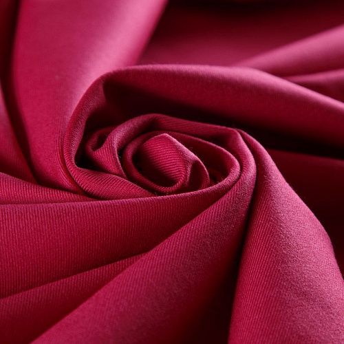Ткань костюмная стрейч 025-15242 малиновый однотонный