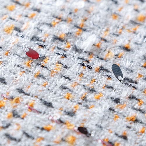 Твид К12-020 белый мультиколор