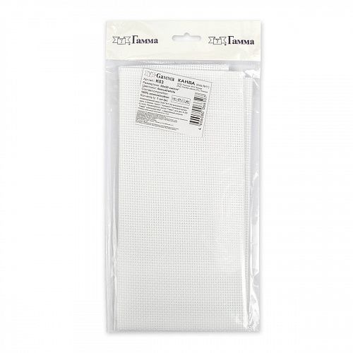 Канва Gamma Aida №11 50x50 см 43кл/10см K03-11-50 белый