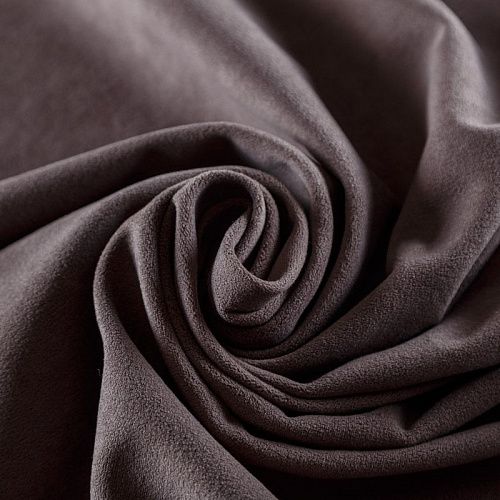 Ткань мебельная микровелюр 22-02-08969 шоколадный однотонный