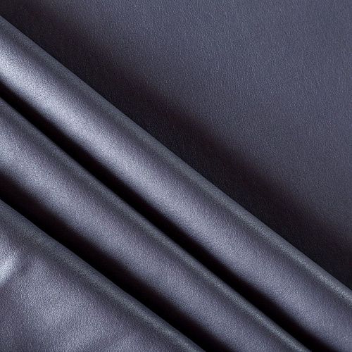 Экокожа на флисе К25-914 лавандово-серый однотонный