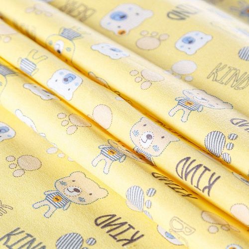 Фланель 060-09938 желтый принтованный