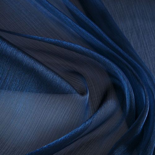 Органза 039-18817 темно-синий однотонный